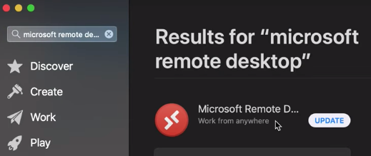 Удаленный рабочий стол Microsoft в App Store