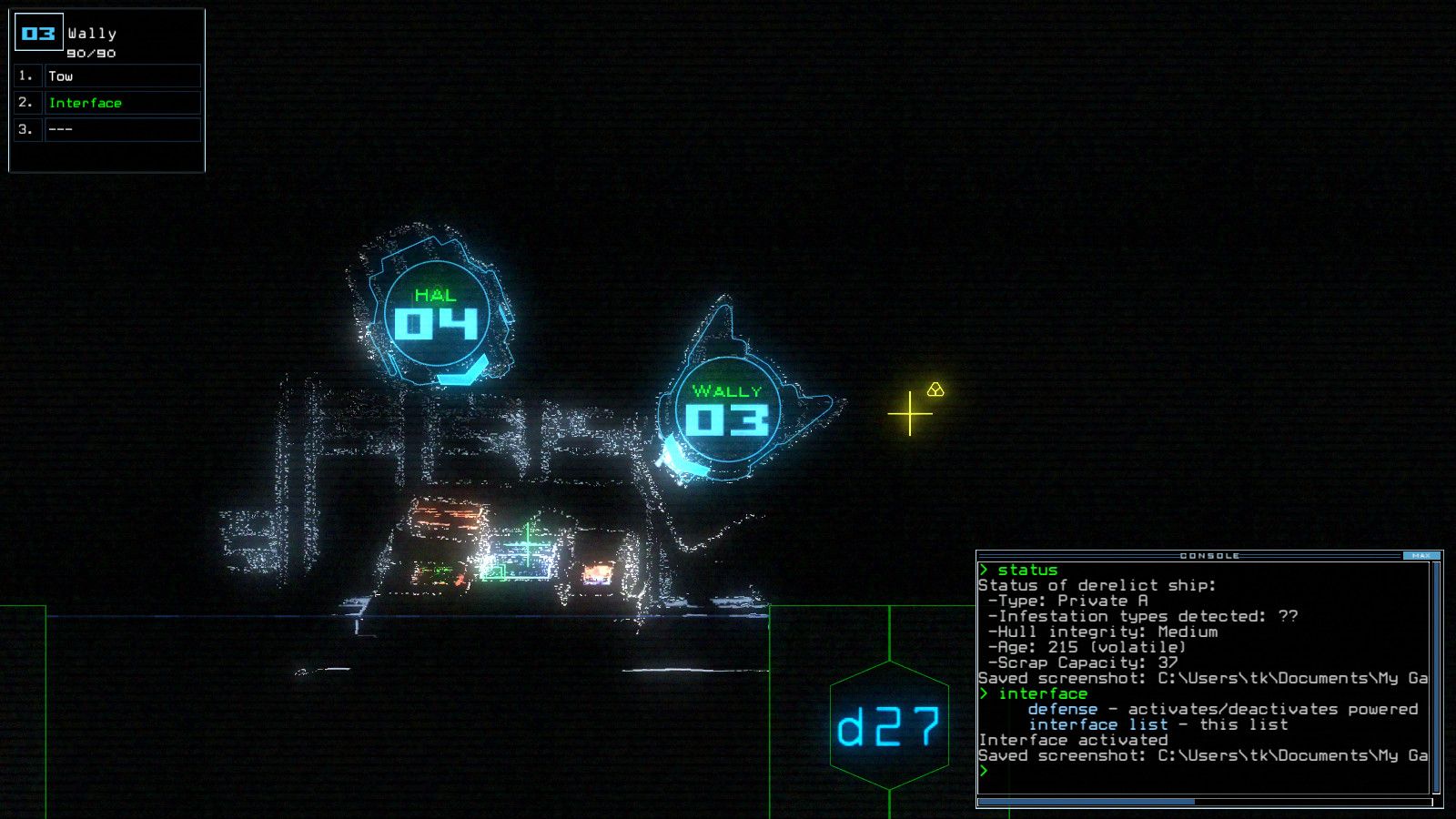 Снимок экрана уникального графического стиля и интерфейса командной строки Даскера.<br>