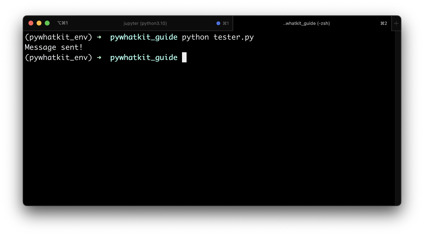 Запуск скрипта Python через терминал