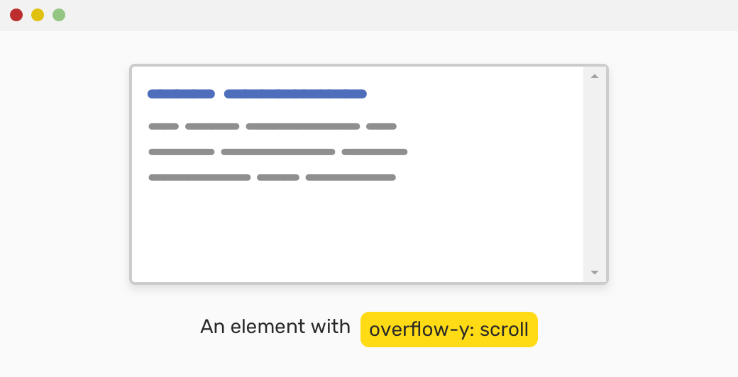 Overflow hidden scroll