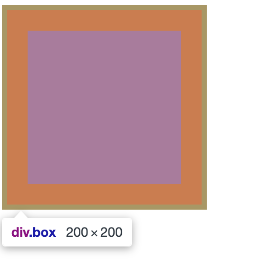 Пример инструментов разработчика, показывающий ширину поля 200 пикселей