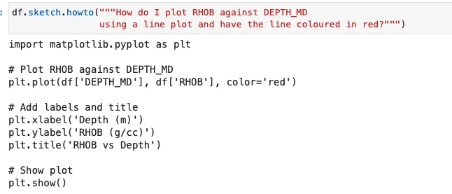 Возвращенный фрагмент кода из функции sketch.howto.