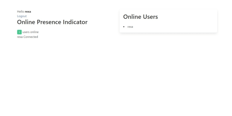 Индексная страница с авторизованным пользователем